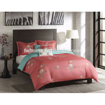 Já em flor Dawn Faux Embroidered Quilt Cover Set